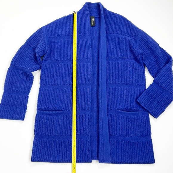 Maria Cornejo Purple Loop Knit Cashmere & Wool Sweater Coat - Picture 10 of 16